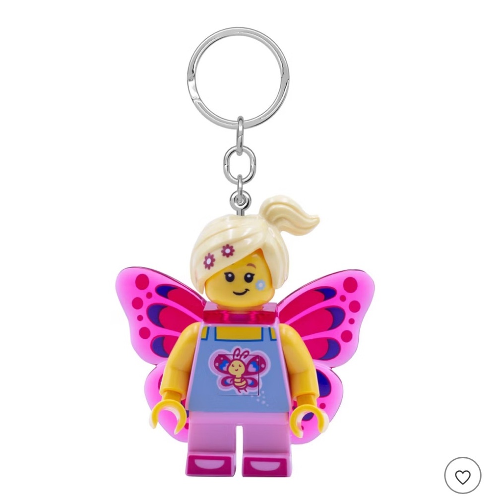 Lego Retired  Butterfly keychain NWT / 100% authentic